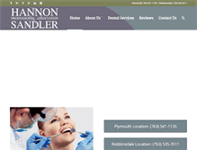 Tablet Screenshot of hannonandsandlerdentistry.com